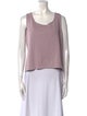 St. John Scoop Neck Sleeveless Top