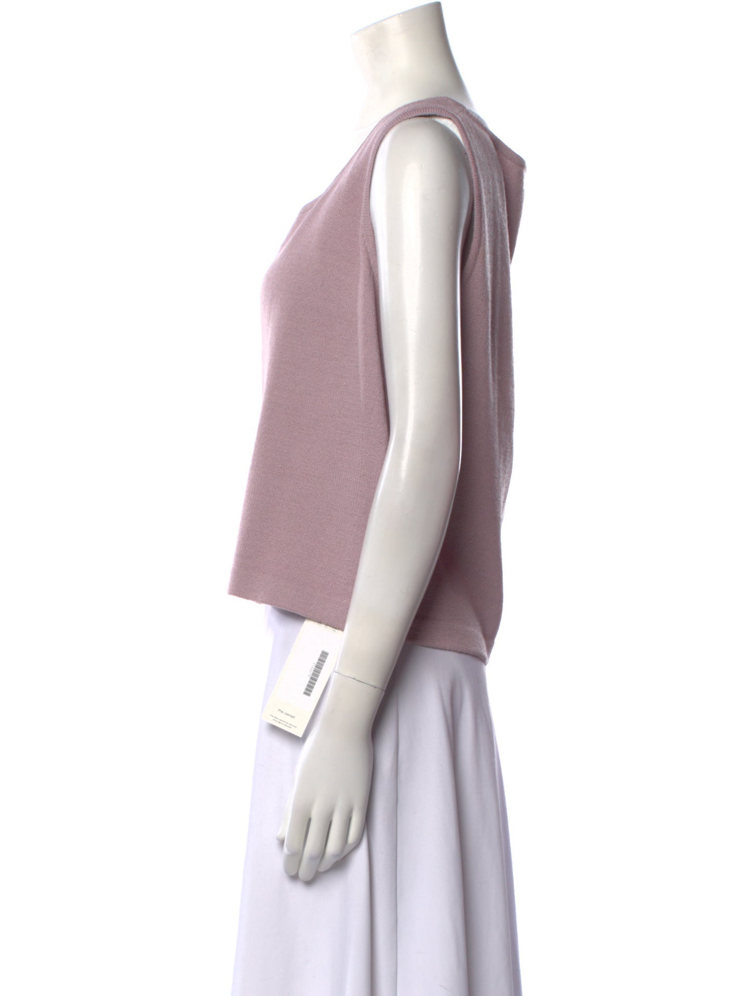 St. John Scoop Neck Sleeveless Top