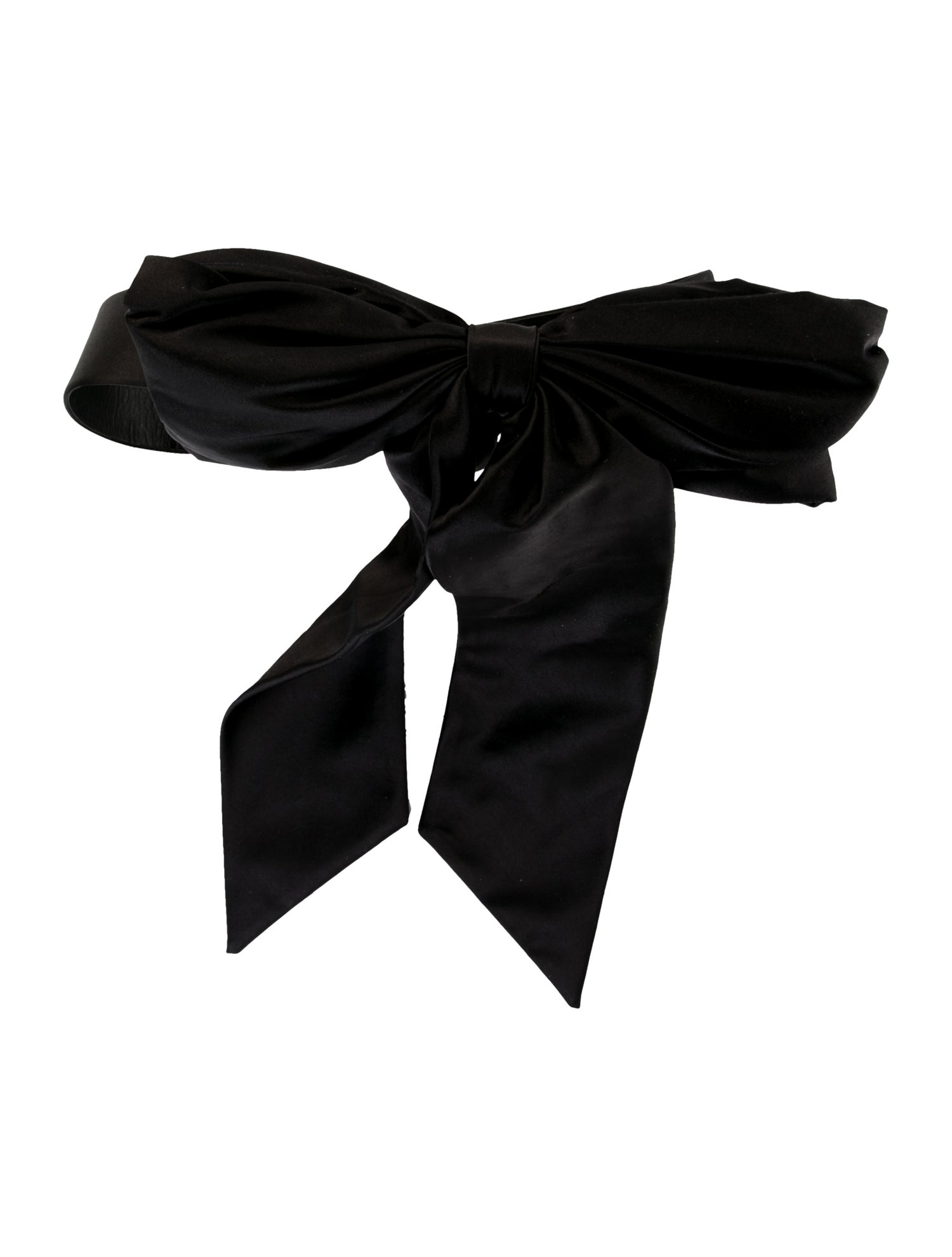 St. John Satin Bow Accents Waist Belt