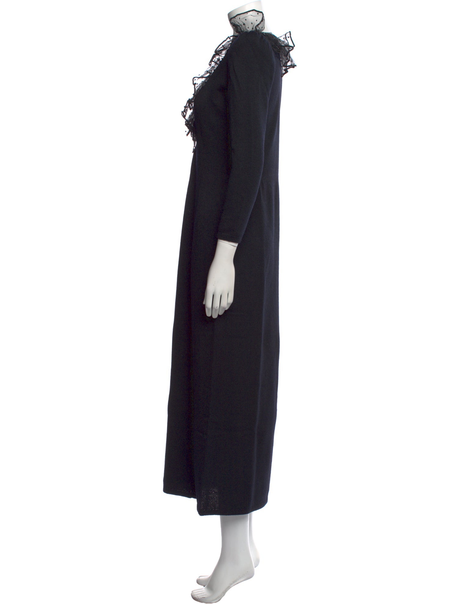 St. John V-Neck Midi Length Dress