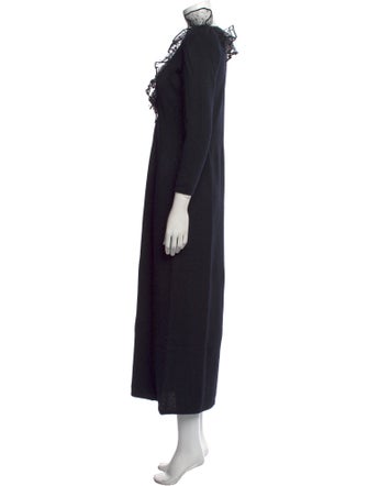 St. John V-Neck Midi Length Dress