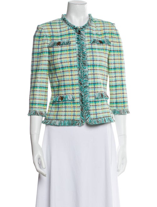 St. John Collection Tweed Pattern Evening Jacket