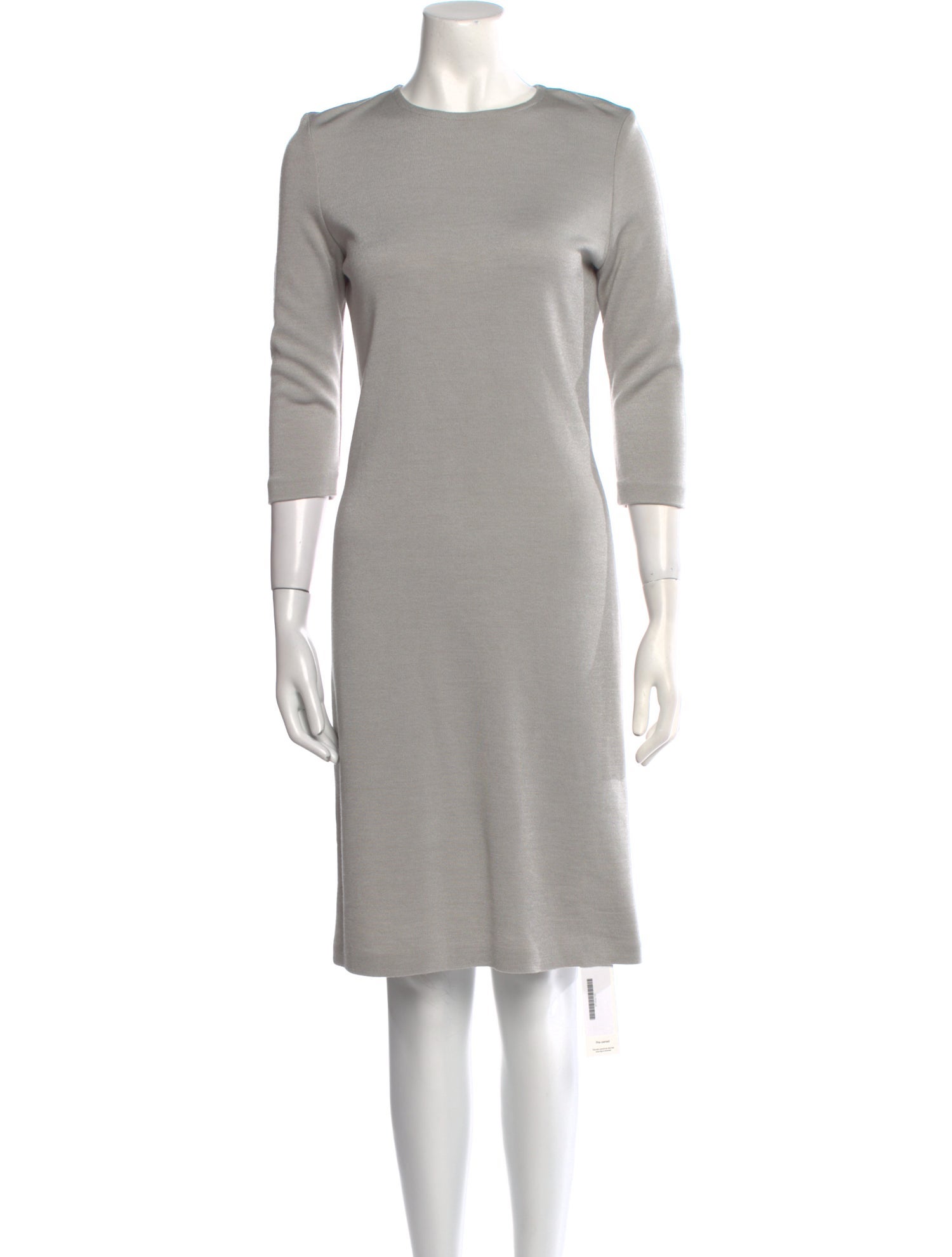 St. John Crew Neck Knee-Length Dress