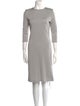 St. John Crew Neck Knee-Length Dress
