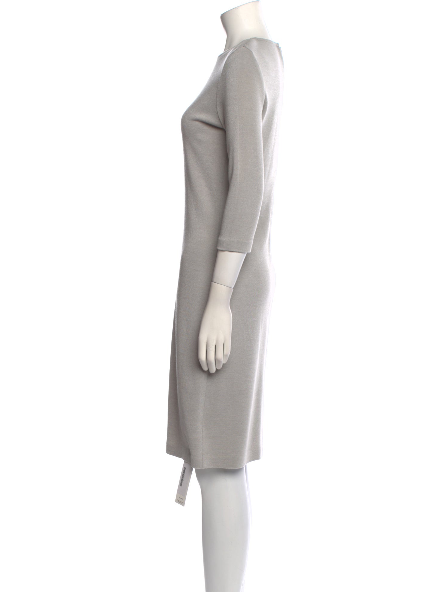 St. John Crew Neck Knee-Length Dress
