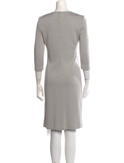 St. John Crew Neck Knee-Length Dress