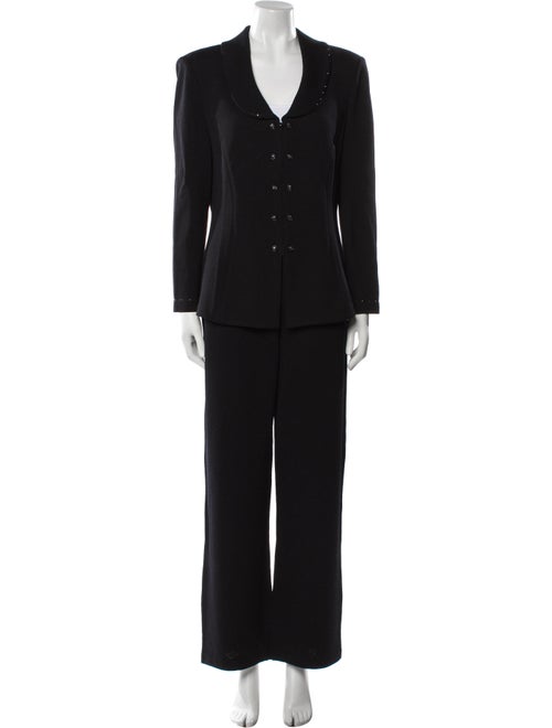 St. John Sequin Embellishments Pant Set