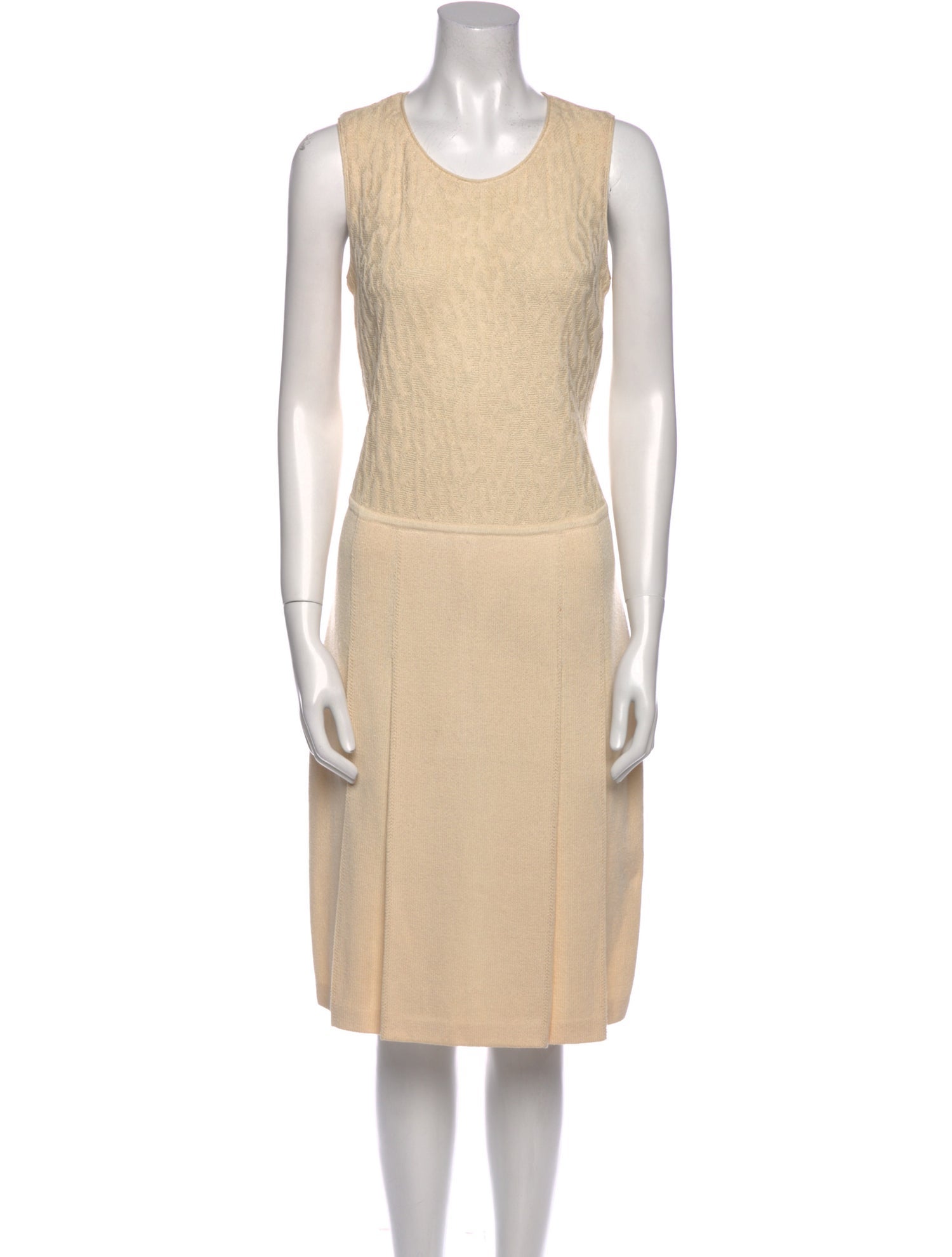St. John Wool Midi Length Dress