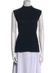 St. John Wool Mock Neck Top