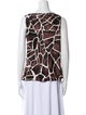 St. John Silk Printed Top