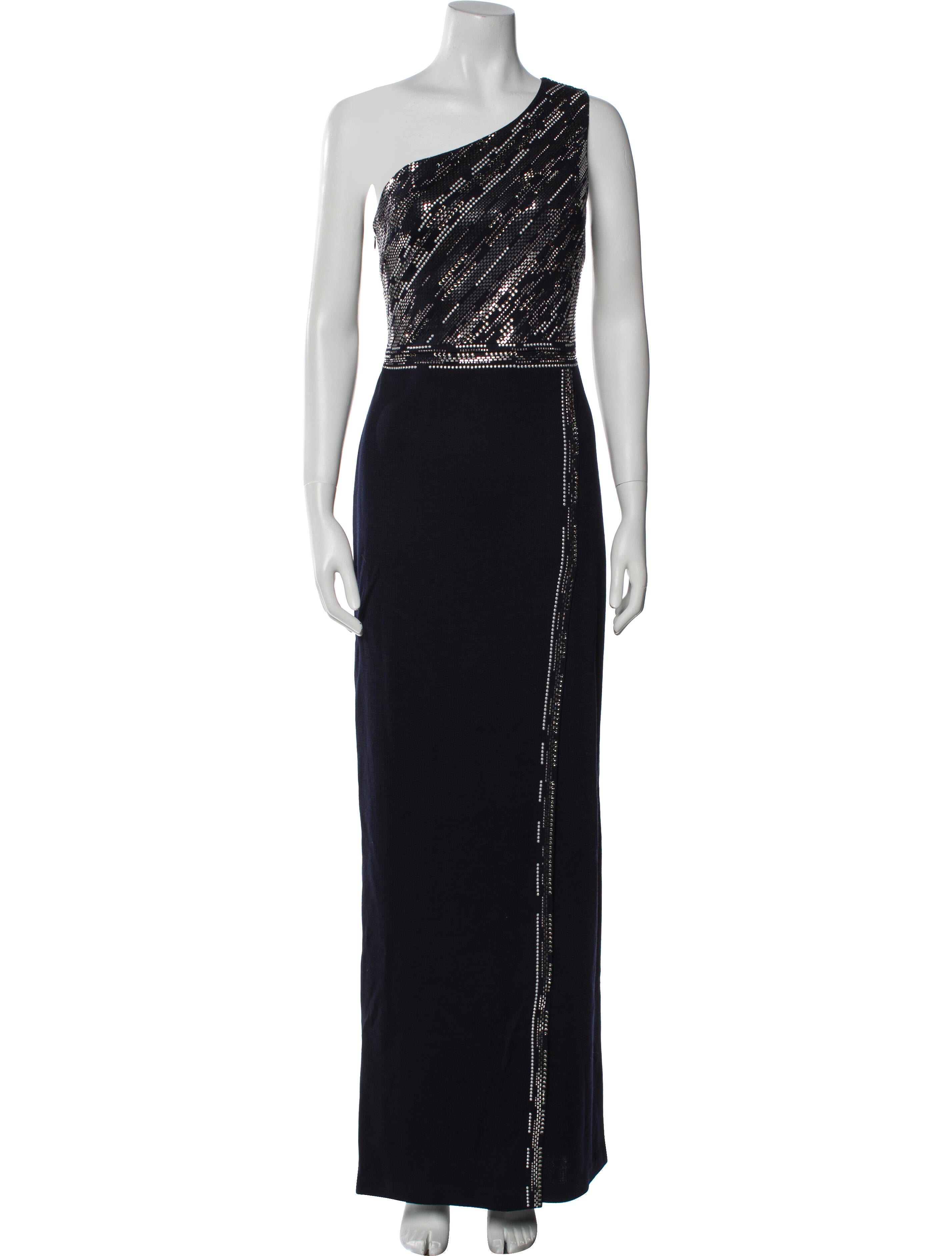 St. John One-Shoulder Long Dress w/ Tags