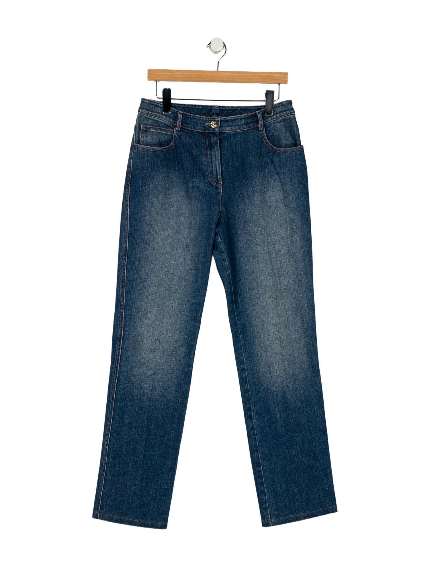 St. John High-Rise Straight Leg Jeans