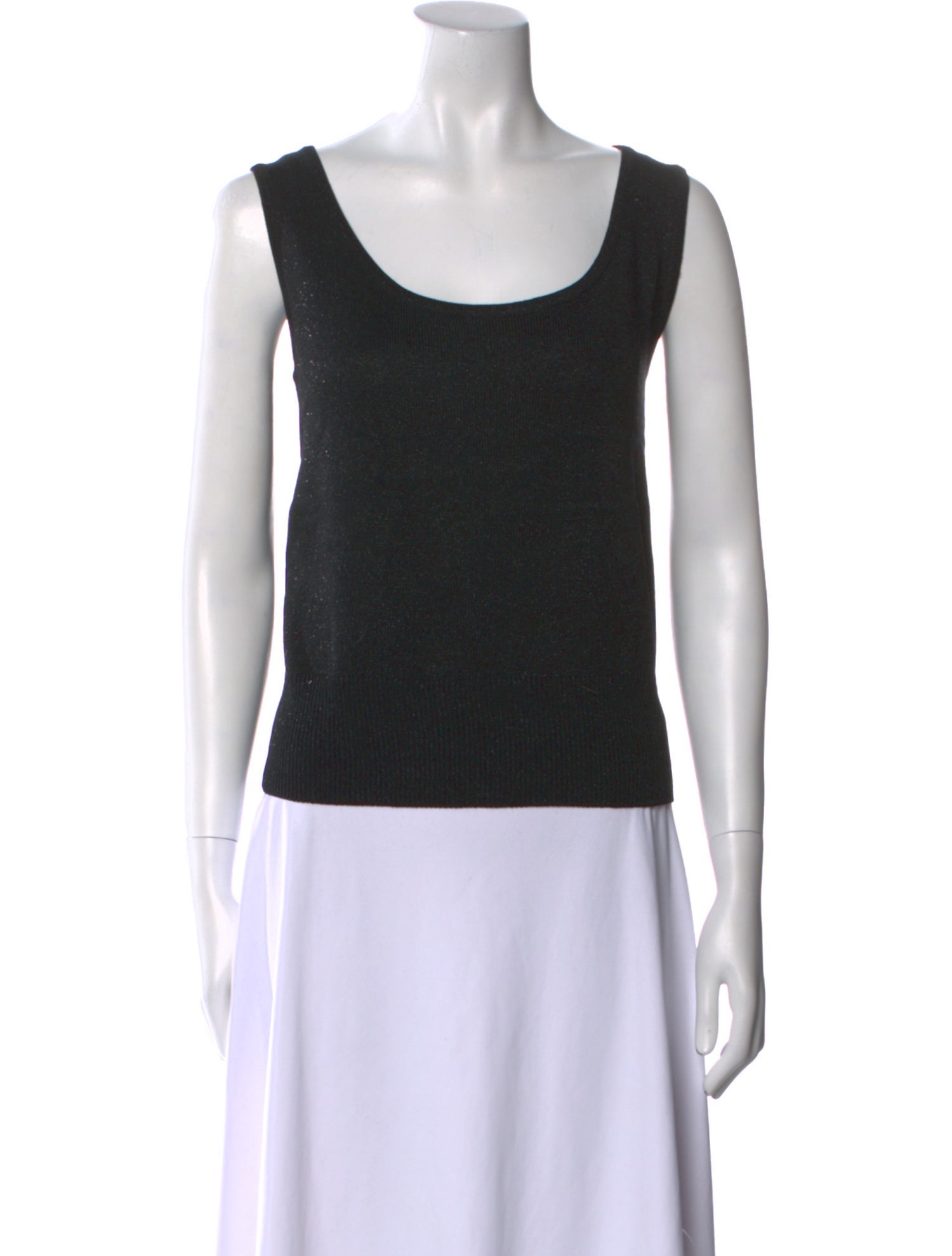 St. John Wool Scoop Neck Top