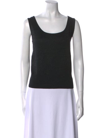 St. John Wool Scoop Neck Top