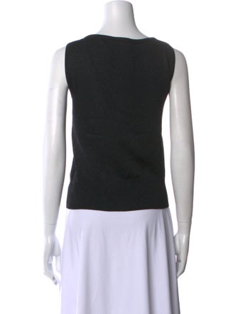 St. John Wool Scoop Neck Top