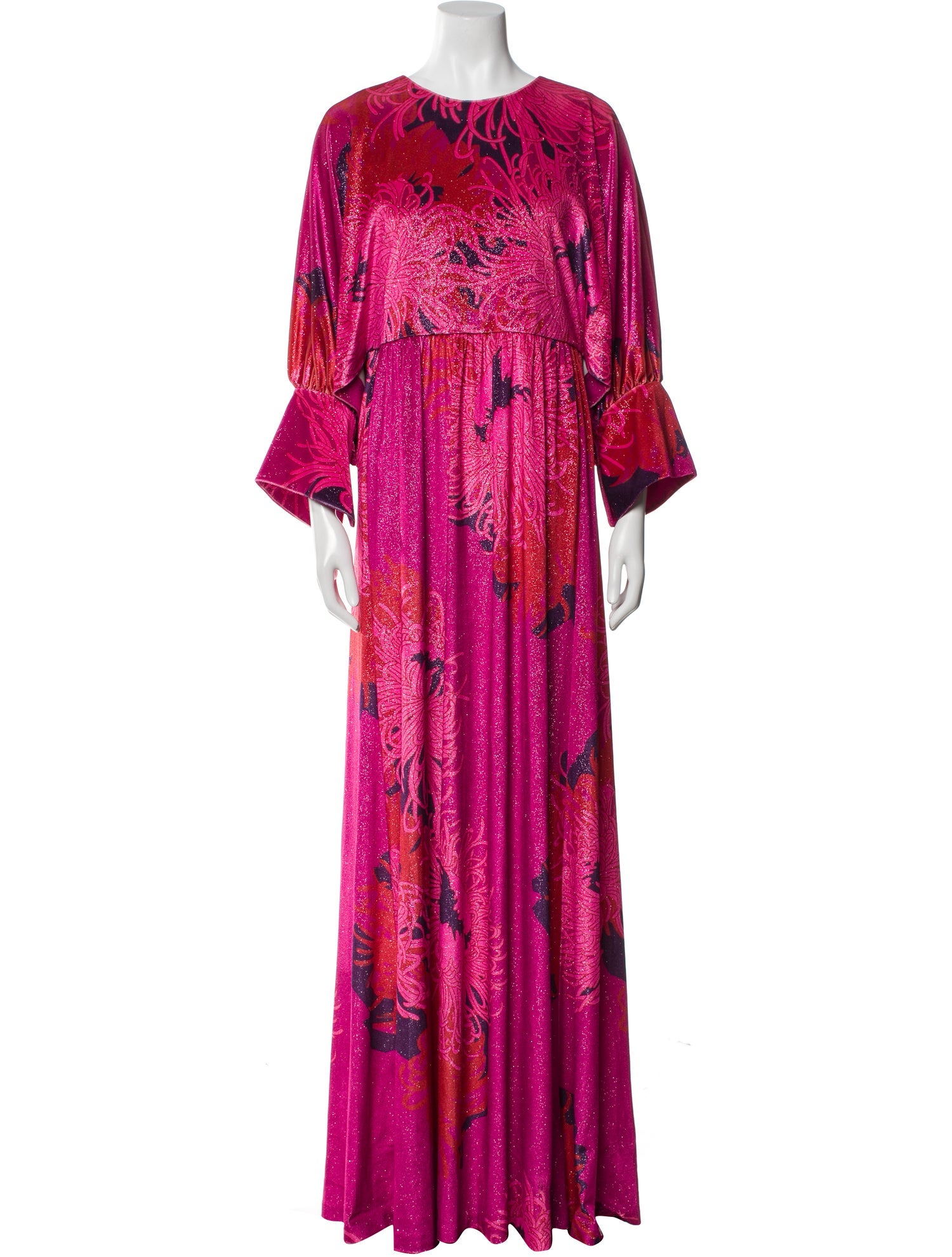 St. John Paisley Print Long Dress w/ Tags