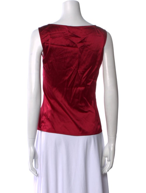 St. John Silk Scoop Neck Top