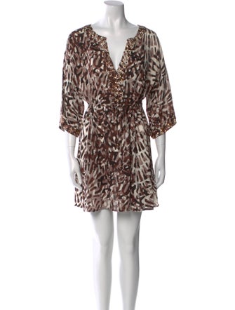 St. John Silk Mini Dress