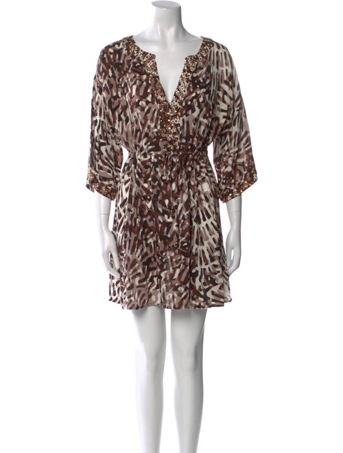 St. John Silk Mini Dress