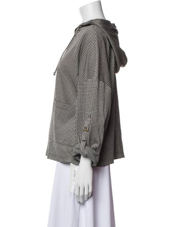 St. John Houndstooth Print Jacket