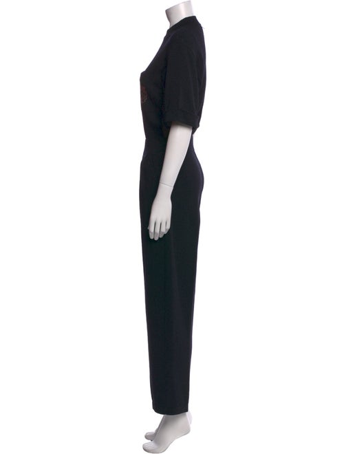 St. John Mock Neck Jumpsuit