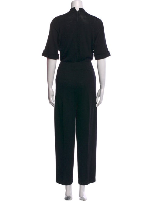 St. John Mock Neck Jumpsuit