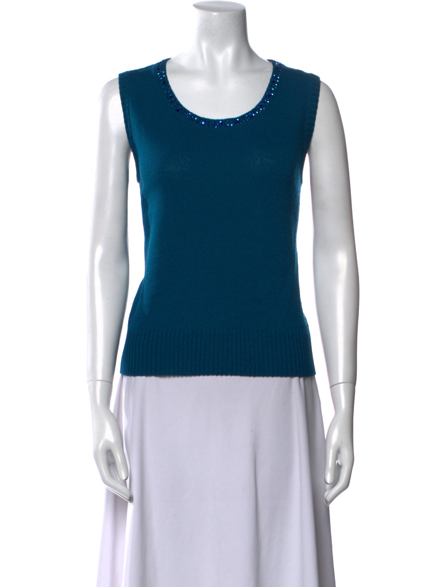 St. John Wool Scoop Neck Sweater