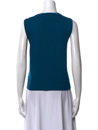 St. John Wool Scoop Neck Sweater