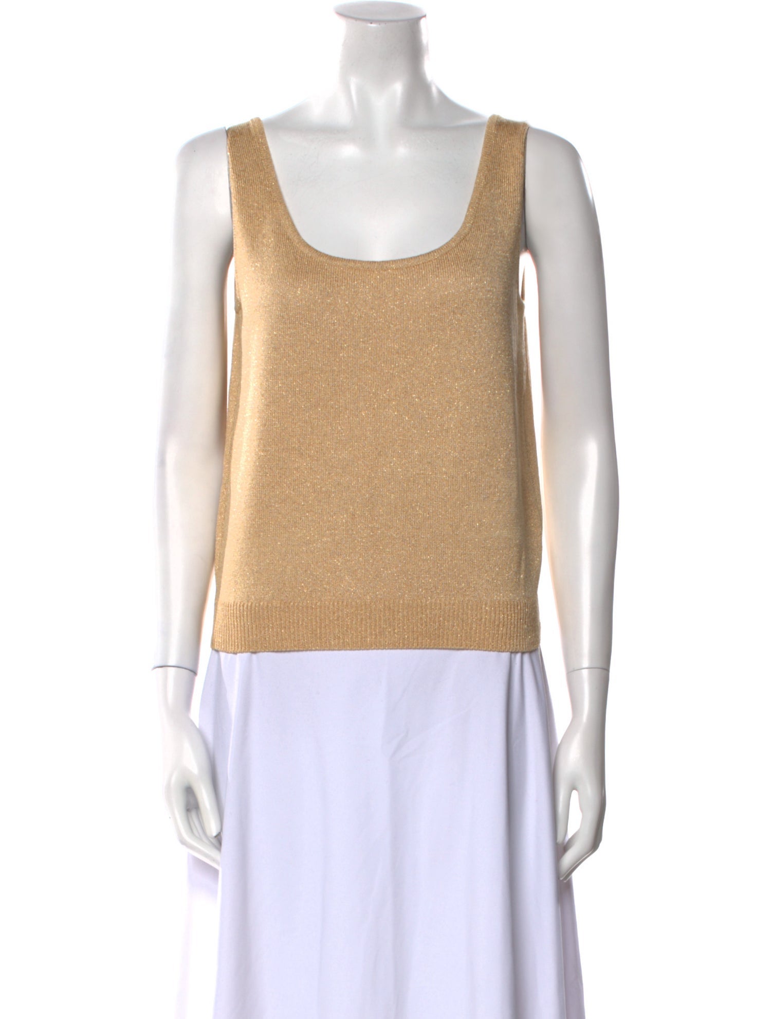 St. John Wool Scoop Neck Top