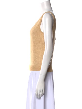 St. John Wool Scoop Neck Top