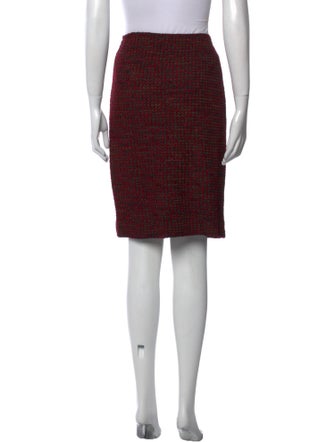 St. John Printed Knee-Length Skirt