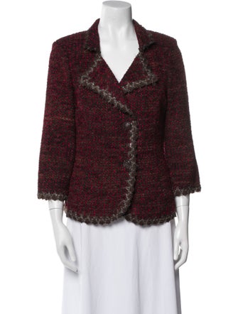 St. John Tweed Pattern Blazer