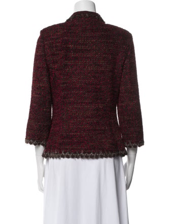 St. John Tweed Pattern Blazer