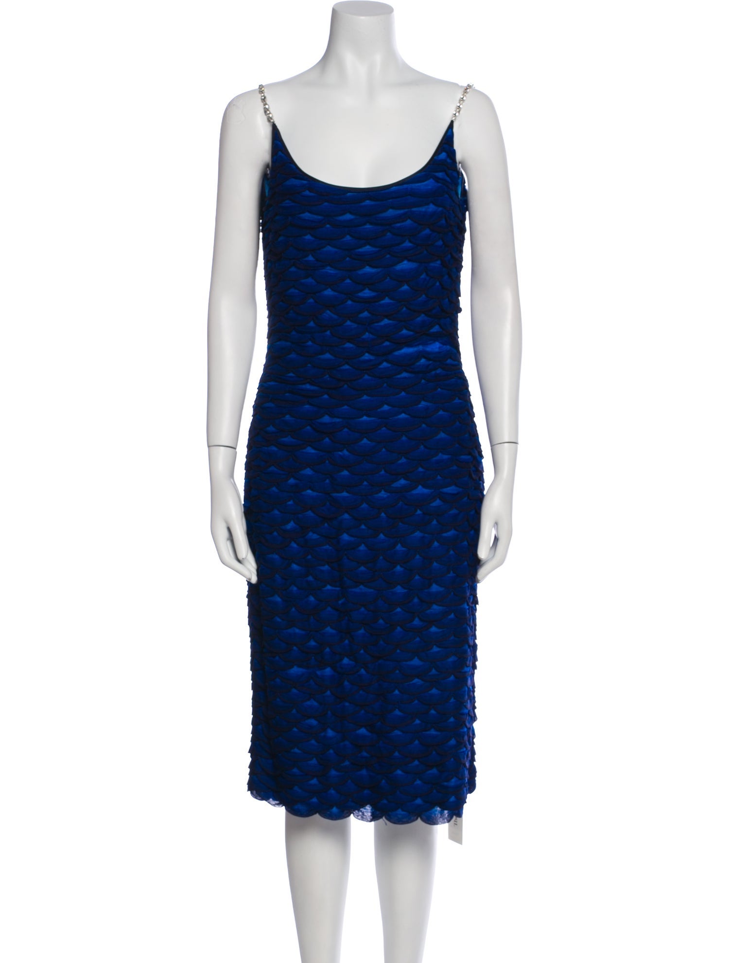 St. John Printed Midi Length Dress
