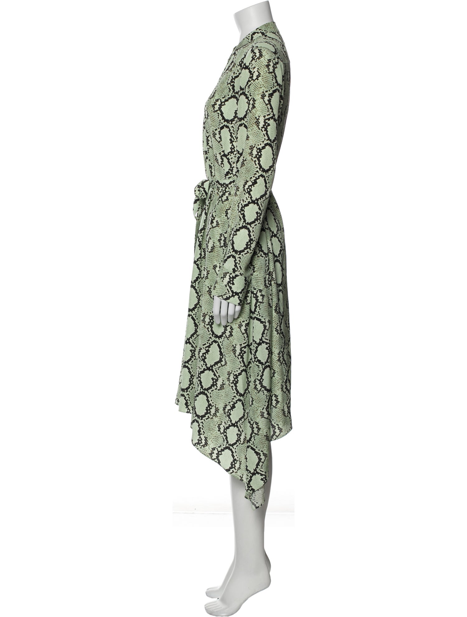 St. John Silk Midi Length Dress