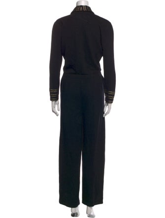 St. John V-Neck Jumpsuit