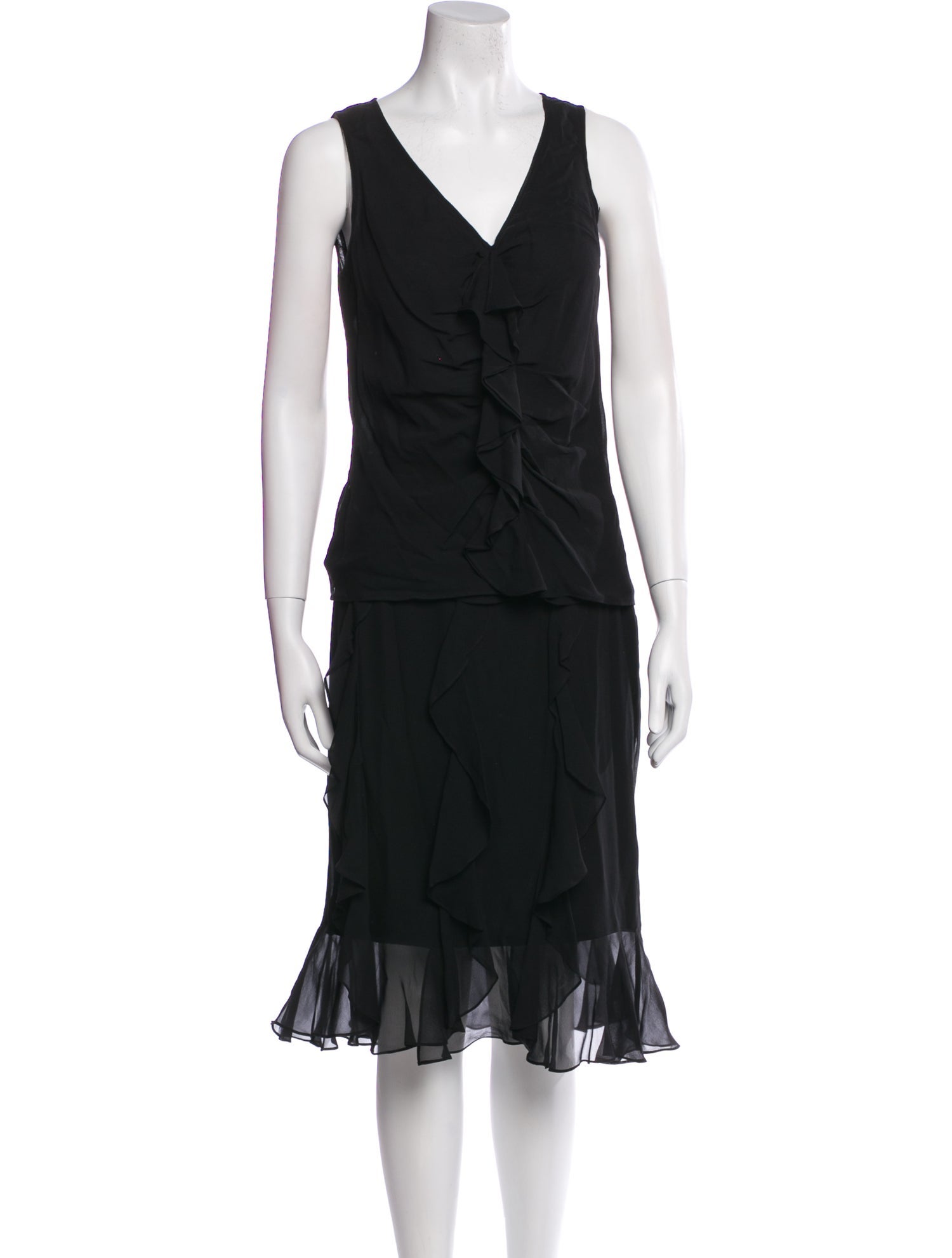 St. John Silk Skirt Set