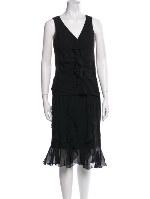 St. John Silk Skirt Set