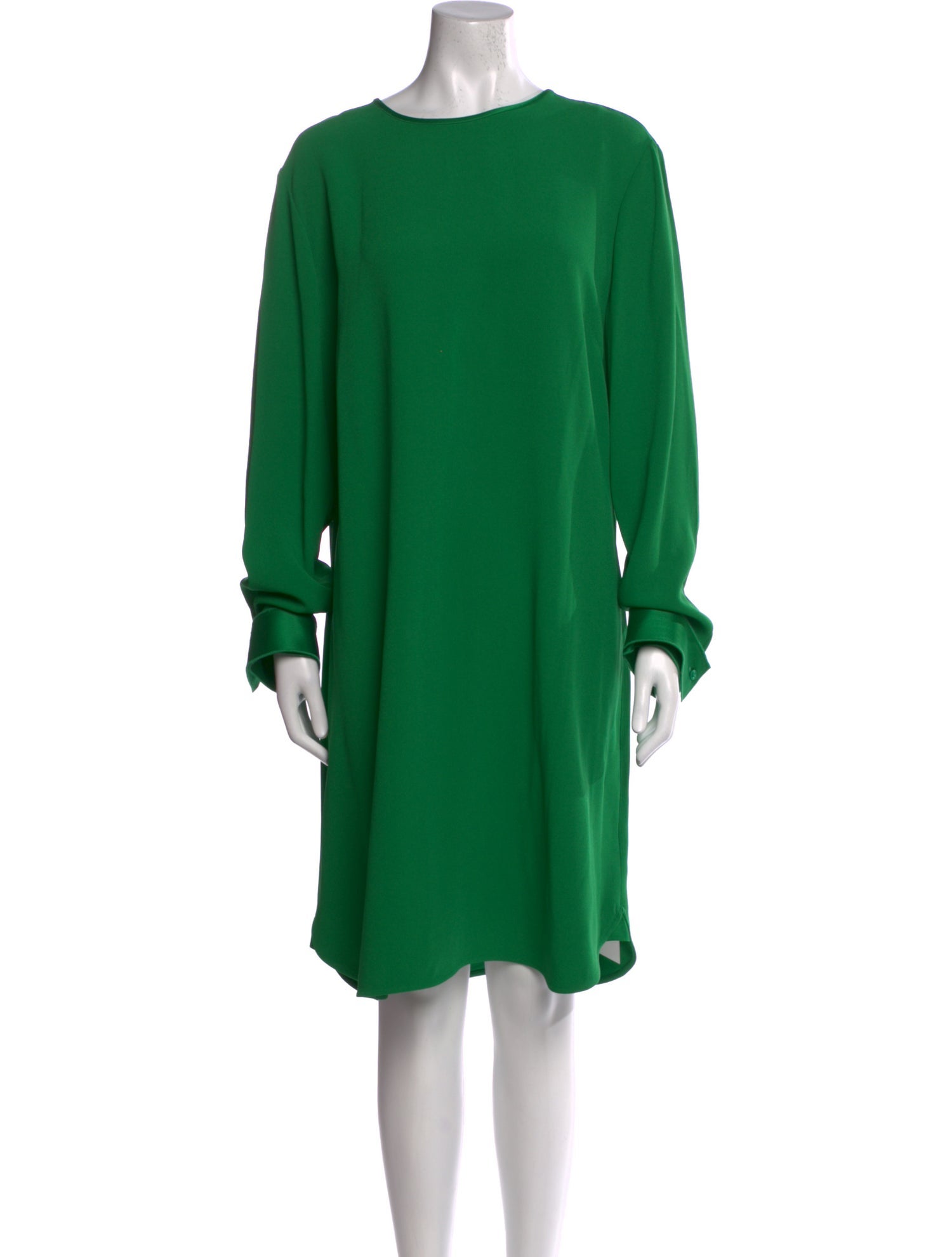 St. John Bateau Neckline Knee-Length Dress