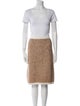 St. John Wool Printed Skirt Set