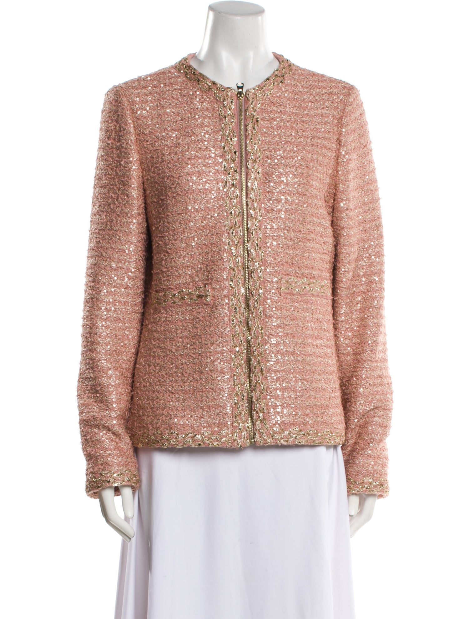 St. John Tweed Pattern Evening Jacket