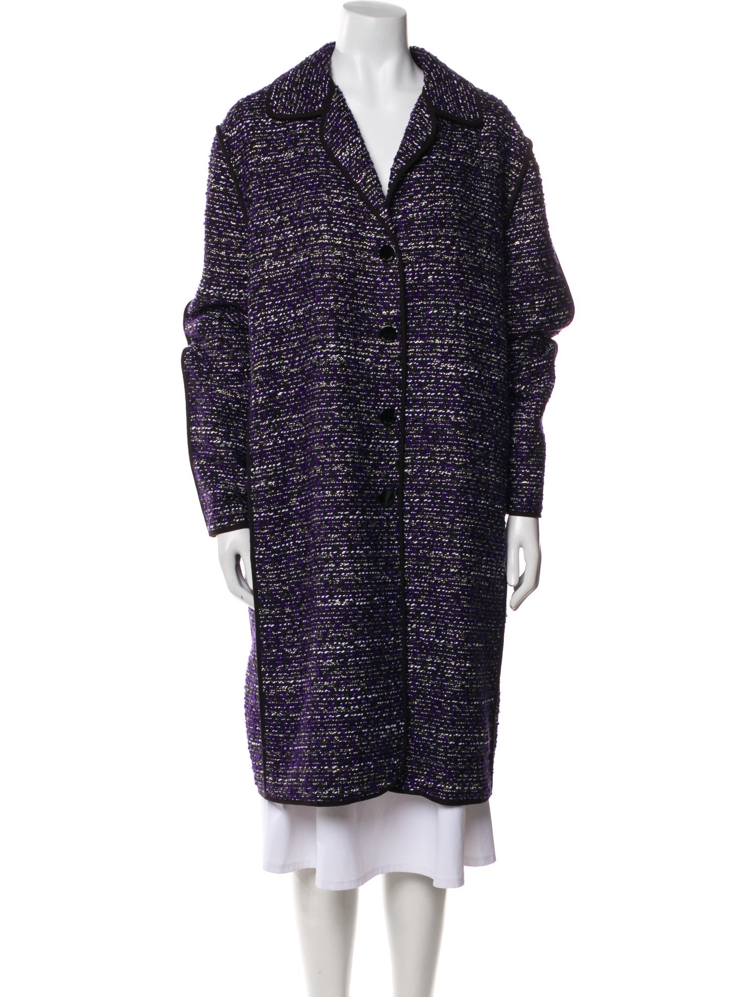 St. John Tweed Pattern Coat