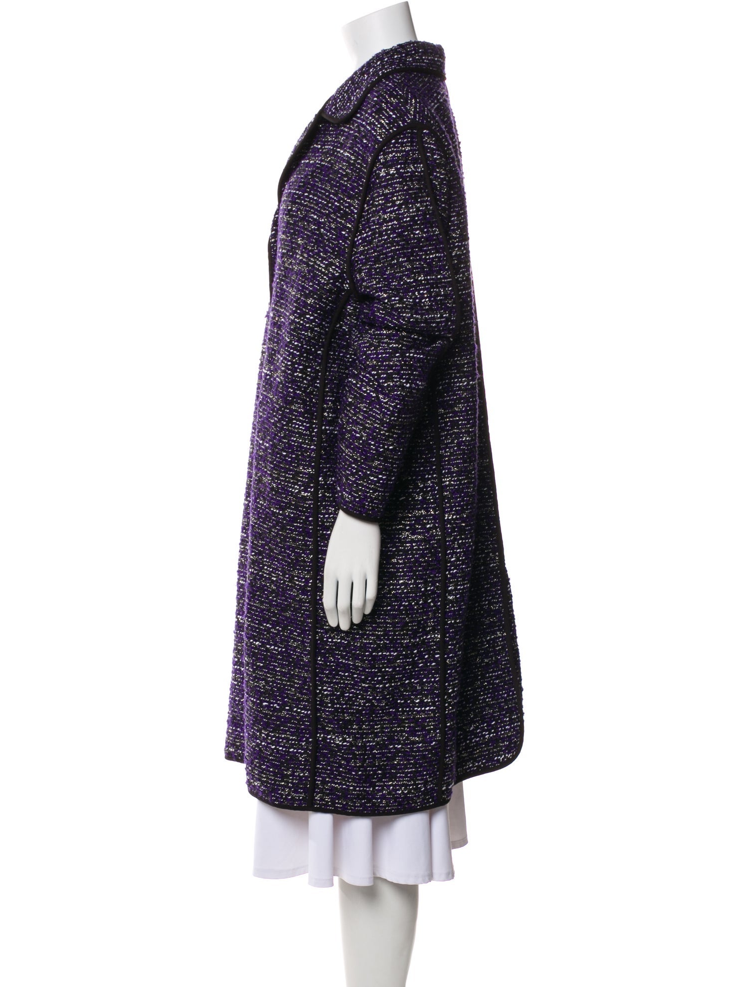 St. John Tweed Pattern Coat