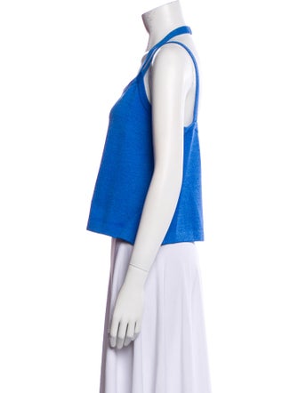 St. John Wool Square Neckline Crop Top