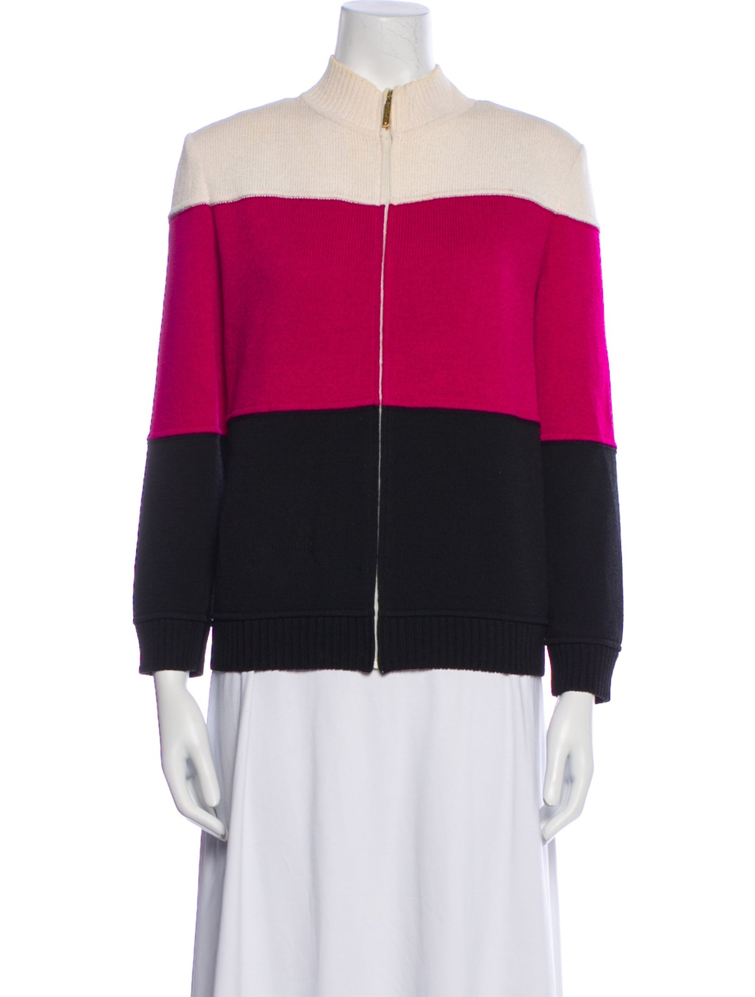 St. John Striped Bomber Jacket