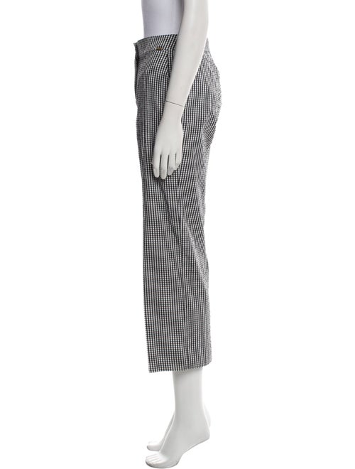 St. John Plaid Print Wide Leg Pants