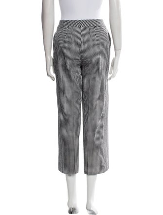 St. John Plaid Print Wide Leg Pants