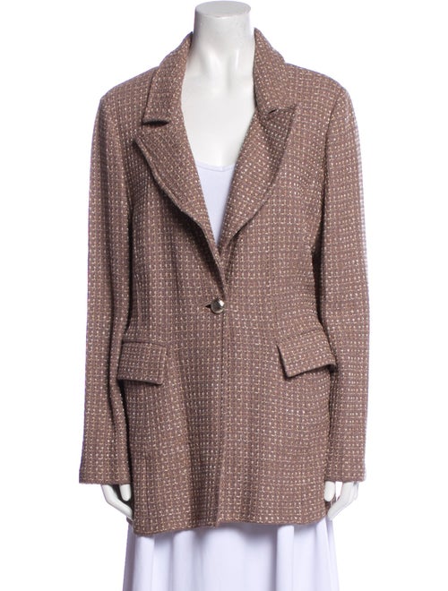 St. John Tweed Pattern Blazer