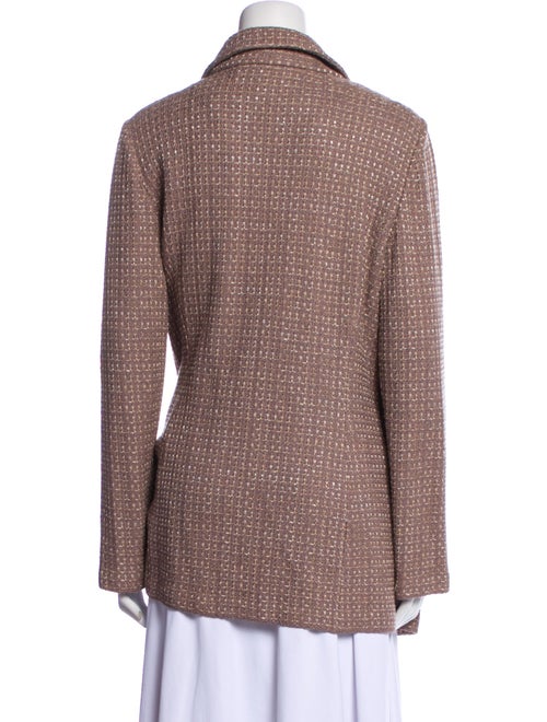 St. John Tweed Pattern Blazer