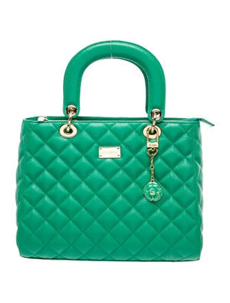 St. John Quilted Top Handle Bag